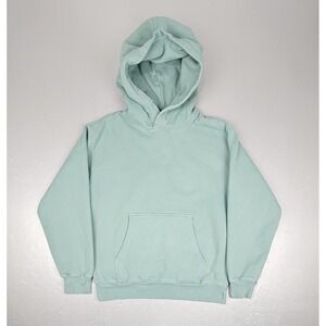 Aritzia TNA Cozy Fleece Hoodie Womens Small Boyfriend Fit  Light Green Athletic
